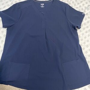 koi Women's Navy Maternity scrub set